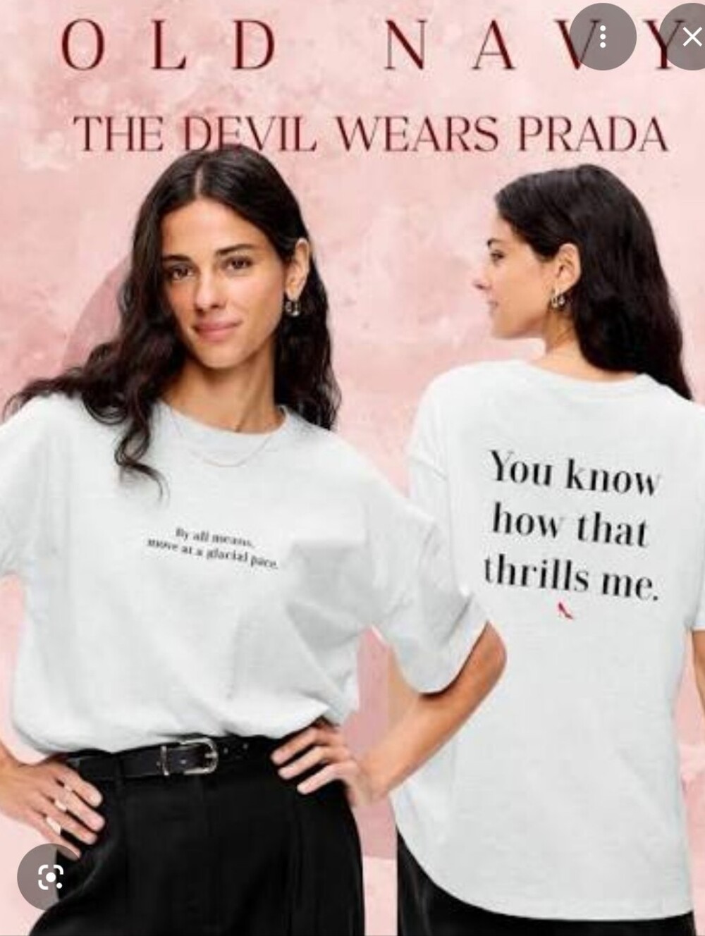 NWT Old Navy Devil Wears Prada By All Means Movevat A Glacial Pace XL